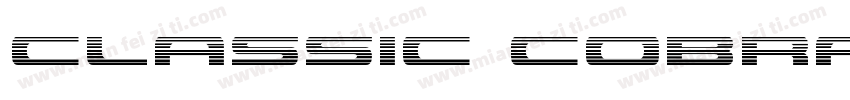 Classic Cobra Semi-I字体转换